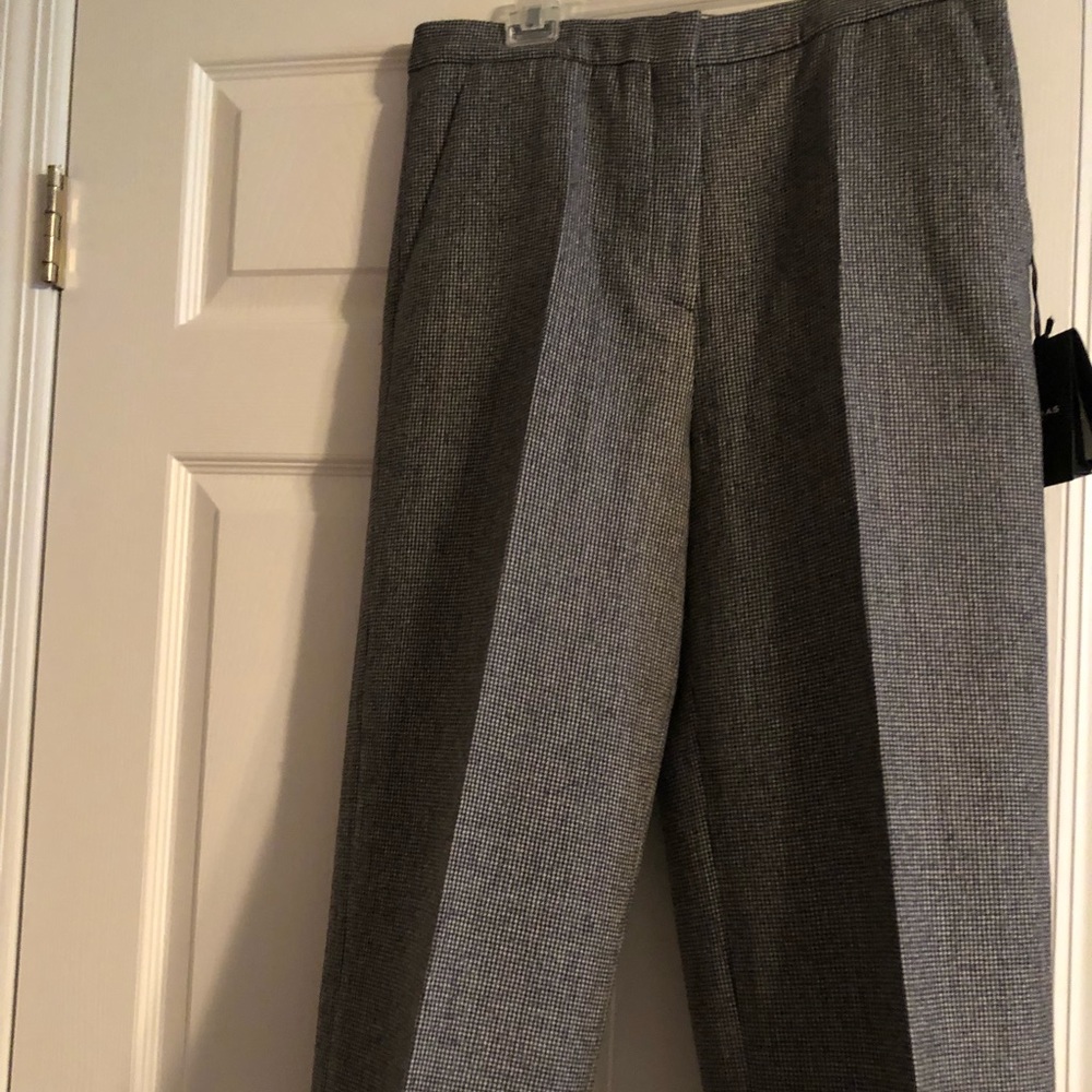 Rochas 3/4 length pants Italy fleece Wool SZ 44